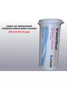 Paski do oznaczania stężenia dwutlenku chloru, ClO2