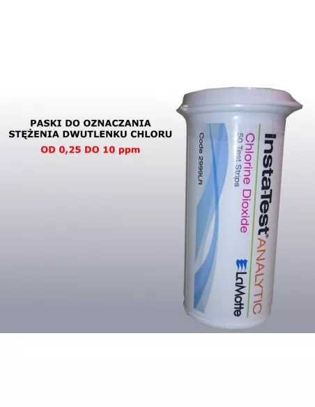 Paski do oznaczania stężenia dwutlenku chloru, ClO2