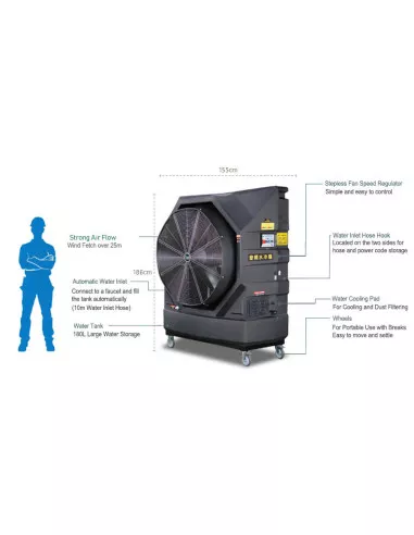 Klimatyzator Ewaporacyjny, schładzacz powietrza WinterCooler C30