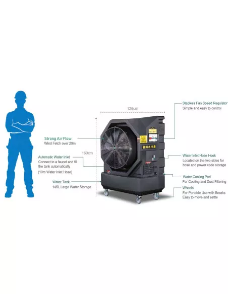 Klimatyzer, klimatyzator wentylator, WINTERCOOLER T60