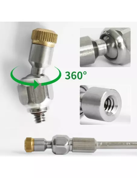 Adapter kulowy obrotowy do dyszy