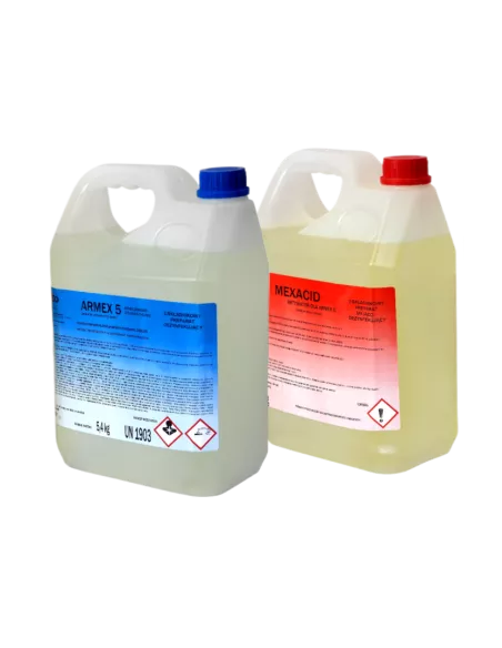 Armex 5 - polski preparat do dezynfekcji na bazie dwutlenku chloru (ClO₂) 5kg + Mexacid X