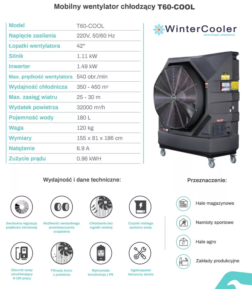 Evaporative Air Conditioner WINTERCOOLER T60